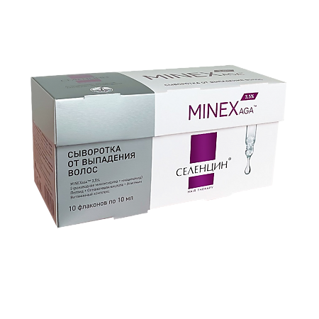 Изображение товара Селенцин Hair Therapy Сыворотка от выпадения волос MINEXAGA 10 мл фл 10 шт