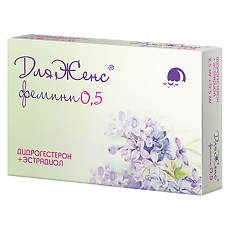 Купить ДляЖенс фемини таблетки покрыт.плен.об. 2.5 мг+0.5 мг 28 шт цена