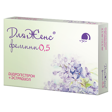 ДляЖенс фемини таблетки покрыт.плен.об. 2.5 мг+0.5 мг 28 шт