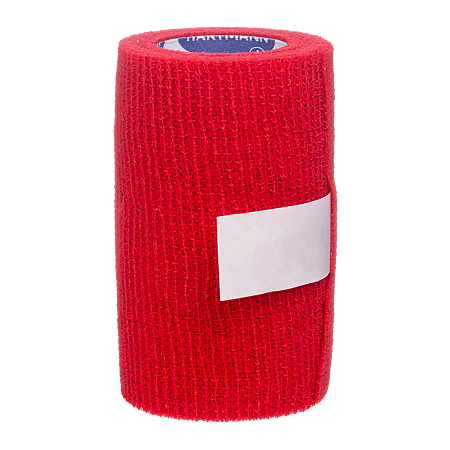 Бинт Пеха-хафт/Peha-haft Color когезивный эластичный фиксирующий 4 м х 8 см красный 1 шт