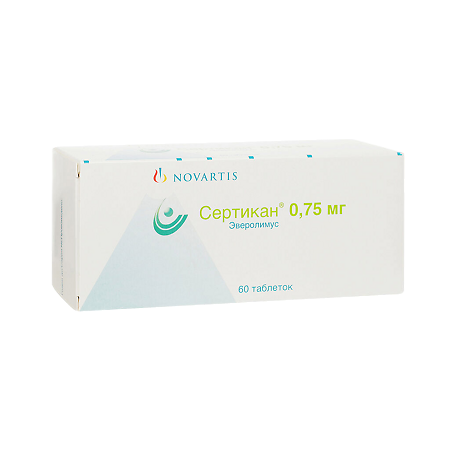 Сертикан таблетки 0,75 мг 60 шт