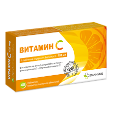 Купить Витамин С 100 мг таблетки покрыт.плен. об. массой 185 мг 40 шт цена