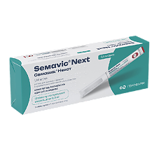 Изображение товара Семавик Некст раствор для подкожного введ 0,5 мг/доза 3 мл шприц-ручка 1 шт+иглы 4 шт 1 уп