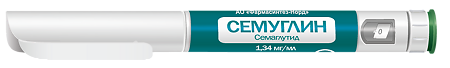 Семуглин раствор для подкожного введ 1 мг/доза 3 мл шприц-ручка 1 шт+иглы 4 шт 1 уп