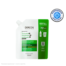 Купить Vichy Dercos DS Шампунь-уход против перхоти для сухих волос Eco-Refill см/блок 390 мл 1 шт цена