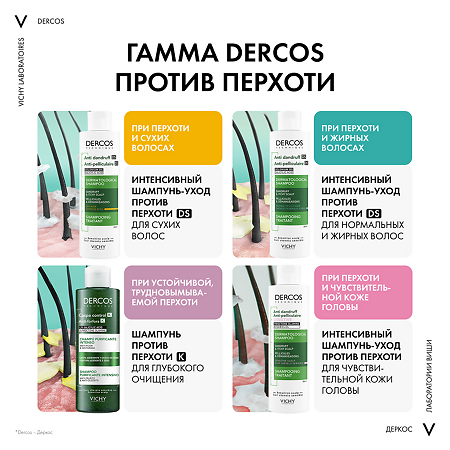 Vichy Dercos DS Шампунь-уход против перхоти для сухих волос Eco-Refill см/блок 390 мл 1 шт