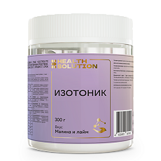 Купить Health Solution Изотоник Electrolyte powder complex вкус малина-лайм порошок банка 300 г 1 шт цена