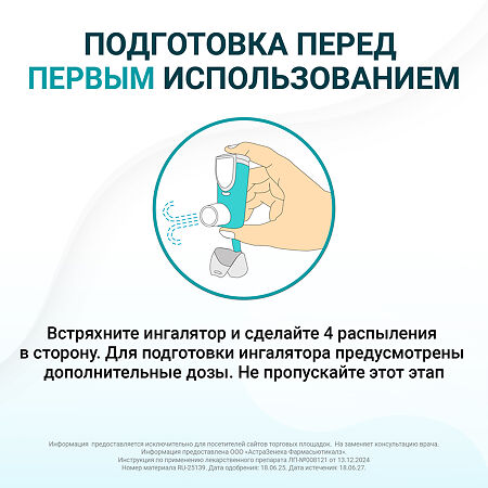 Айрсупра аэрозоль для ингаляций дозированный 80 мкг+90 мкг/доза 120 доз