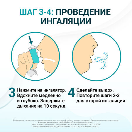 Айрсупра аэрозоль для ингаляций дозированный 80 мкг+90 мкг/доза 120 доз