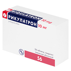 Купить Рикулатрон таблетки покрыт.плен.об. 10 мг 56 шт цена