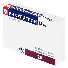 Купить Рикулатрон таблетки покрыт.плен.об. 15 мг 28 шт цена