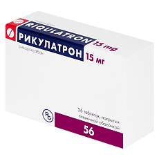 Купить Рикулатрон таблетки покрыт.плен.об. 15 мг 56 шт цена