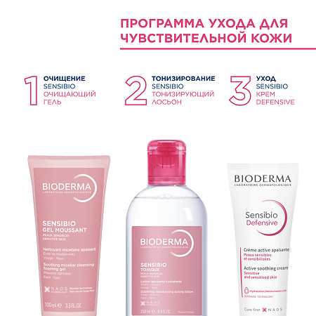 Bioderma Сенсибио/Sensibio Тонизирующий успокаивающий лосьон для чувствительной кожи 250 мл 1 шт