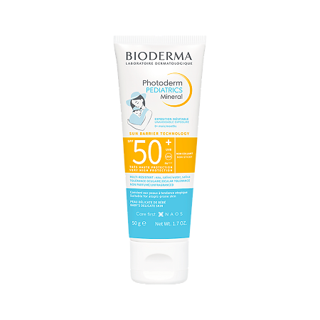 Изображение товара Bioderma Photoderm Pediatrics Mineral SPF50+ солнцезащитный крем для детей 50 мл