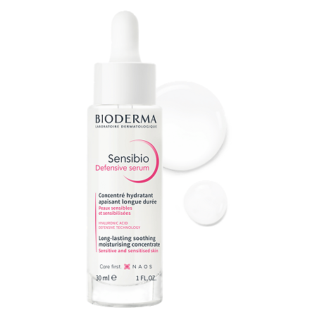 Bioderma Набор Sensibio Сыворотка Defensive 30 мл+Sensibio Н2О Мицеллярная вода 100 мл в косметичке 1 уп