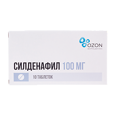 Изображение товара Силденафил таблетки покрыт.плен.об. 100 мг 10 шт