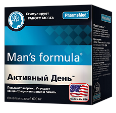 Купить Man's formula / Менс формула Активный день капсулы массой 600 мг 60 шт цена