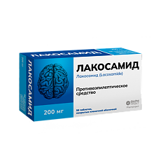 Изображение товара Лакосамид таблетки покрыт.плен.об. 200 мг 56 шт