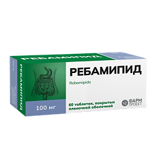 Изображение товара Ребамипид таблетки покрыт.плен.об. 100 мг 60 шт