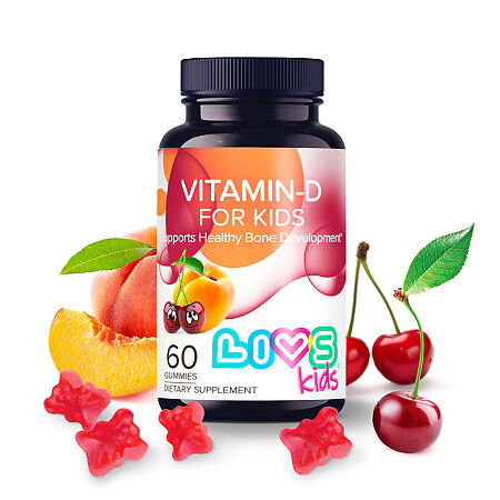 LIVS Витамин-Д для детей /Vitamin D For Kids мармеладные пастилки массой 2,5 г 60 шт