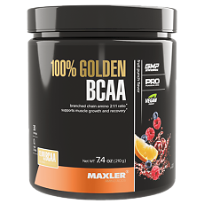 Изображение товара Макслер 100% Голден БЦАА / Maxler 100% Golden BCAA Fruit Punch flavor вкус фруктовый пунш порошок по 210 г 1 шт