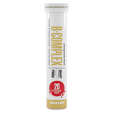 Купить Макслер В-комплекс вкус грант / Maxler B-Complex Pomegranate flavor шипучие таблетки по 4,0 г 20 шт цена