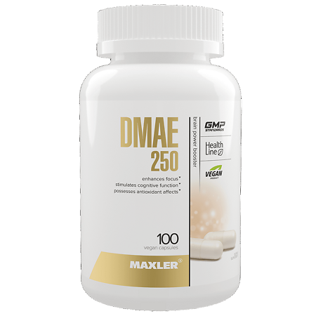 Макслер ДМАЭ 250 / Maxler DMAE 250 капсулы по 650 мг 100 шт 100 шт