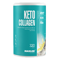 Купить Макслер Кето Коллаген вкус ваниль / Maxler Keto Collagen Vanilla flavor порошок по 320 г 1 шт цена