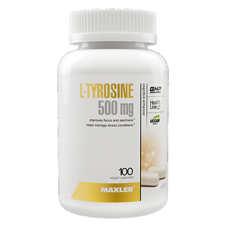 Макслер Л-Тирозин / Maxler L-Tyrosine капсулы по 625 мг 100 шт 100 шт
