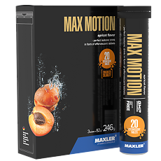 Купить Макслер Макс Моушен вкус абрикос / Maxler Max Motion apricot шипучие таблетки по 4,1 г 3 тубы по 20 шт 3 тубы по 20 шт цена