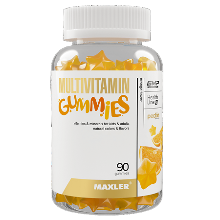 Изображение товара Макслер Мультивитамин гамми апельсин 90 штук вкусный комплекс витаминов