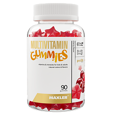 Купить Макслер Мультивитамин гаммиз вкус вишня / Maxler Multivitamin gummies Cherry Flavor жевательные конфеты по 2,0 г 90 шт 90 шт цена