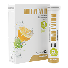 Купить Макслер Мультивитамин вкус лимон-лайм / Maxler Multivitamin Lemon-Lime flavor шипучие таблетки по 4,0 г 3 тубы по 20 шт 3 тубы по 20 шт цена