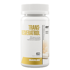 Купить Макслер Транс-Ресвератрол / Maxler Trans-Resveratrol капсулы по 550 мг  60 шт 60 шт цена