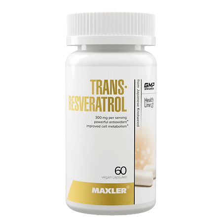 Изображение товара Maxler Trans-Resveratrol капсулы 550 мг 60 шт натуральный антиоксидант для здоровья