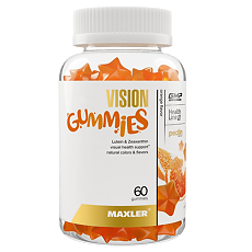 Купить Макслер Вижн гаммиз вкус апельсин / Maxler Vision gummies Orange Flavor жевательные конфеты по 3,0 г  60 шт 60 шт цена