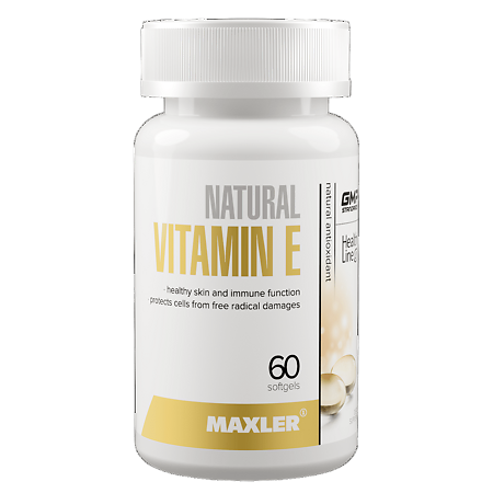 Макслер Натуральный витамин Е / Maxler Natural Vitamin E капсулы по 0,425 г 60 шт