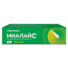 Изображение товара Миалайс гель для наружного применения 1 % 50 г 1 шт