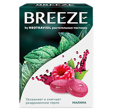 Купить Breeze by Neotravisil растительные пастилки со вкусом малины пастилки массой 2,5 г 12 шт цена