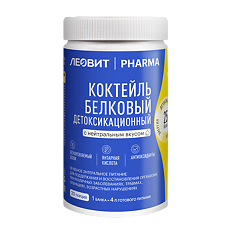 Купить Леовит Pharma Коктейль белковый детоксикационный с нейтральным вкусом банка 400 г 1 шт цена