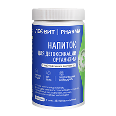 Купить Леовит Pharma Напиток для детоксикации организма с нейтральным вкусом банка 400 г 1 шт цена