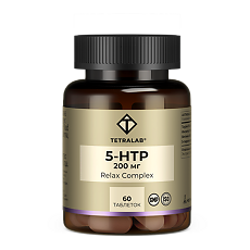 Изображение товара Tetralab 5-HTP Релакс-комплекс / 5-HTP Mood & Relaxation (Complex) таблетки покрыт.об. массой 824 мг 60 шт