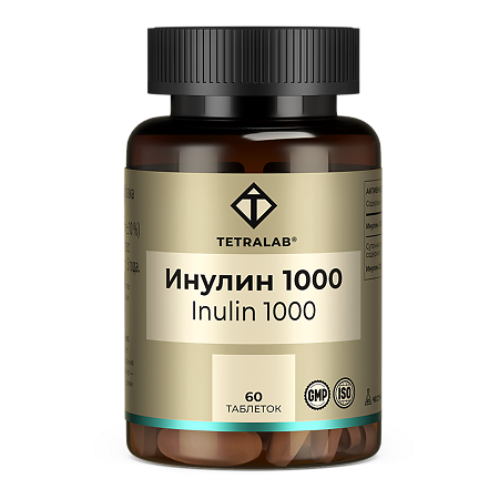 Tetralab Инулин 1000 таблетки массой 1400 мг 60 шт