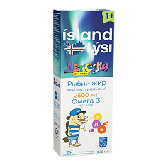 Купить Lysi Детский рыбий жир 2500 мг вкус натуральный от 1 года 240 мл 1 шт цена