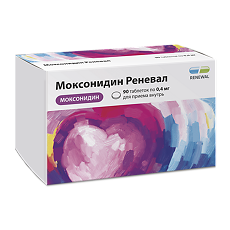 Изображение товара Моксонидин Реневал таблетки покрыт.плен.об. 0,4 мг 90 шт