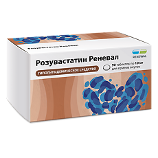 Изображение товара Розувастатин Реневал таблетки покрыт.плен.об. 10 мг 90 шт
