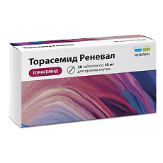 Изображение товара Торасемид Реневал таблетки 10 мг 30 шт
