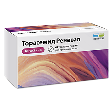 Изображение товара Торасемид Реневал таблетки 5 мг 60 шт