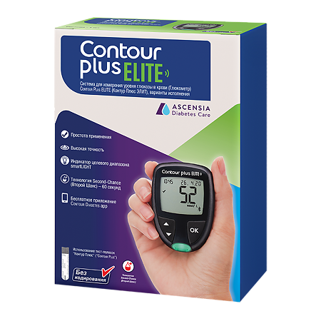 Глюкометр Контур Плюс Элит (Contour Plus Elite) 1 шт