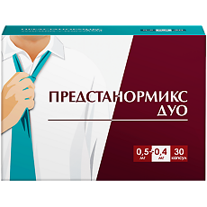 Купить Предстанормикс дуо капсулы с модифицированным высвобождением 0,5 мг+0,4 мг 30 шт цена